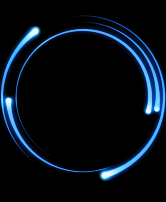 Cercle lumineux symbolisant la généralisation de la prospection digitale dans l'entreprise